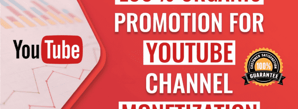 I will do organic promotion channel to get youtube monetization
