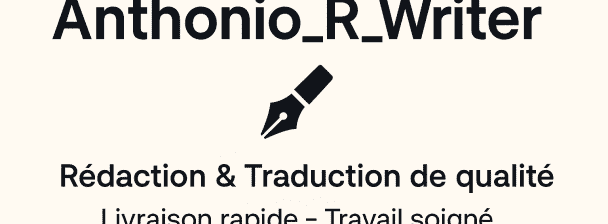 Rédaction + traduction FR/EN | Livraison rapide & soignée