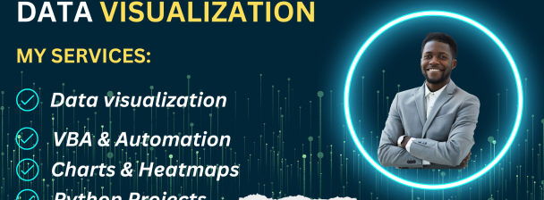 I will data visualization, dashboard designing, and data cleaning in excel