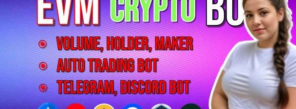 I will develop crypto trading bot on all evm, solana, raydium, pumpfun, launchlab, hyperswap, uniswap, etc.