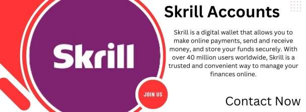 Buy verified Skrill accounts-100% Relaible & Secure Services