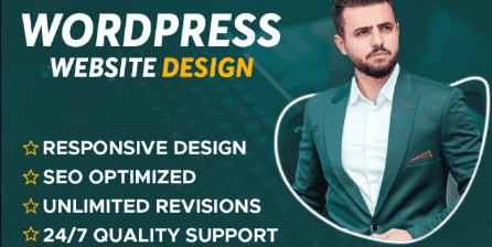 develop web design or responsive wordpress website design