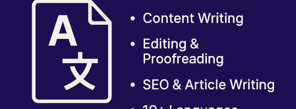 I Will Write SEO-Optimized Content and Translate Into Multiple Languages Professionally.