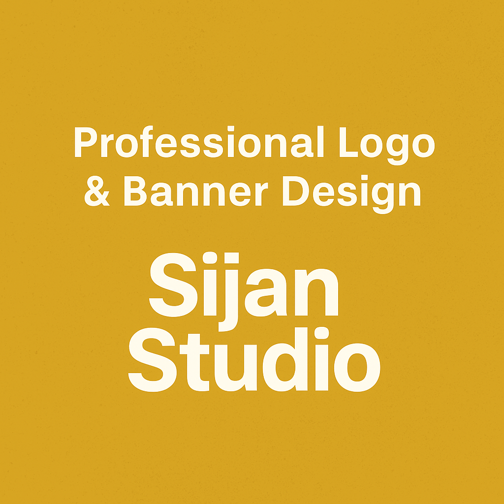 I will design a professional logo or banner for your business